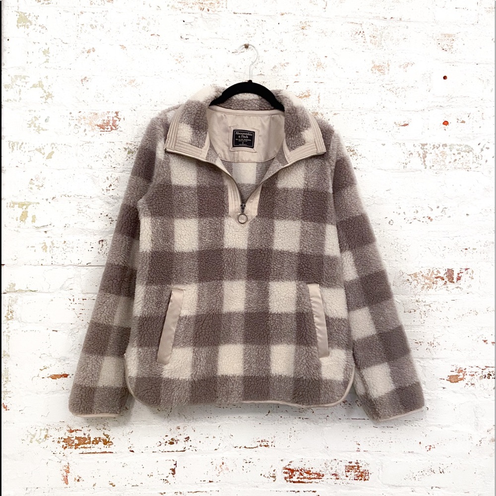 A&F Sherpa 3/4 Zip Jacket